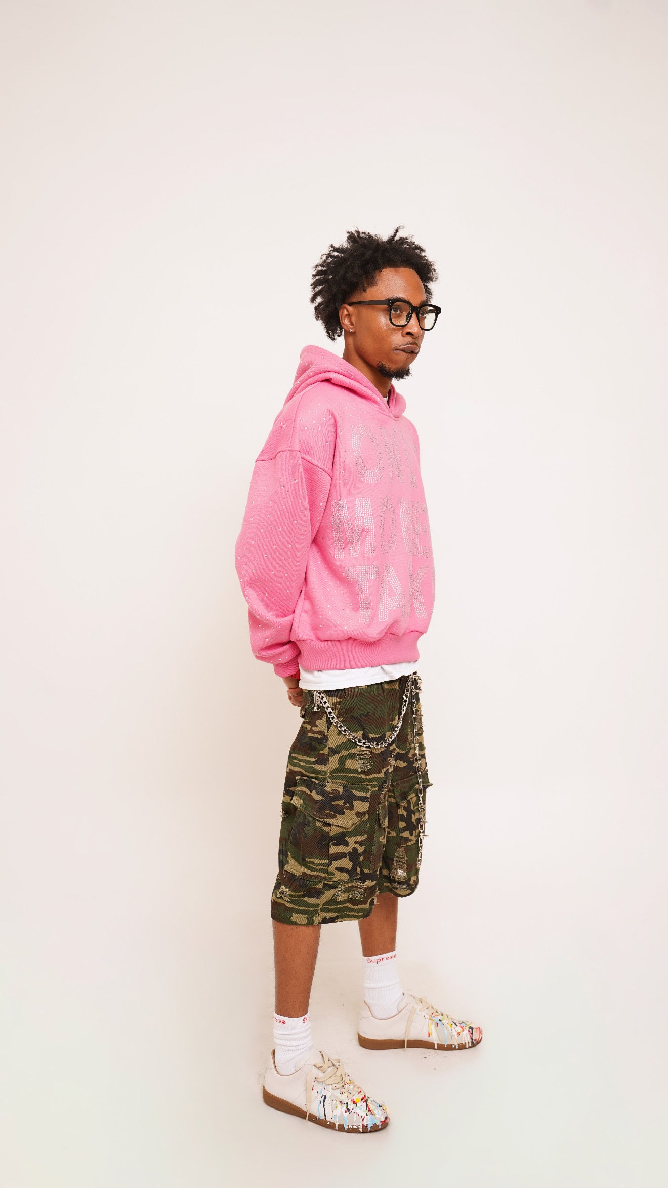 OnlyMoneyTalk “Pink” Pop Star Hoodie