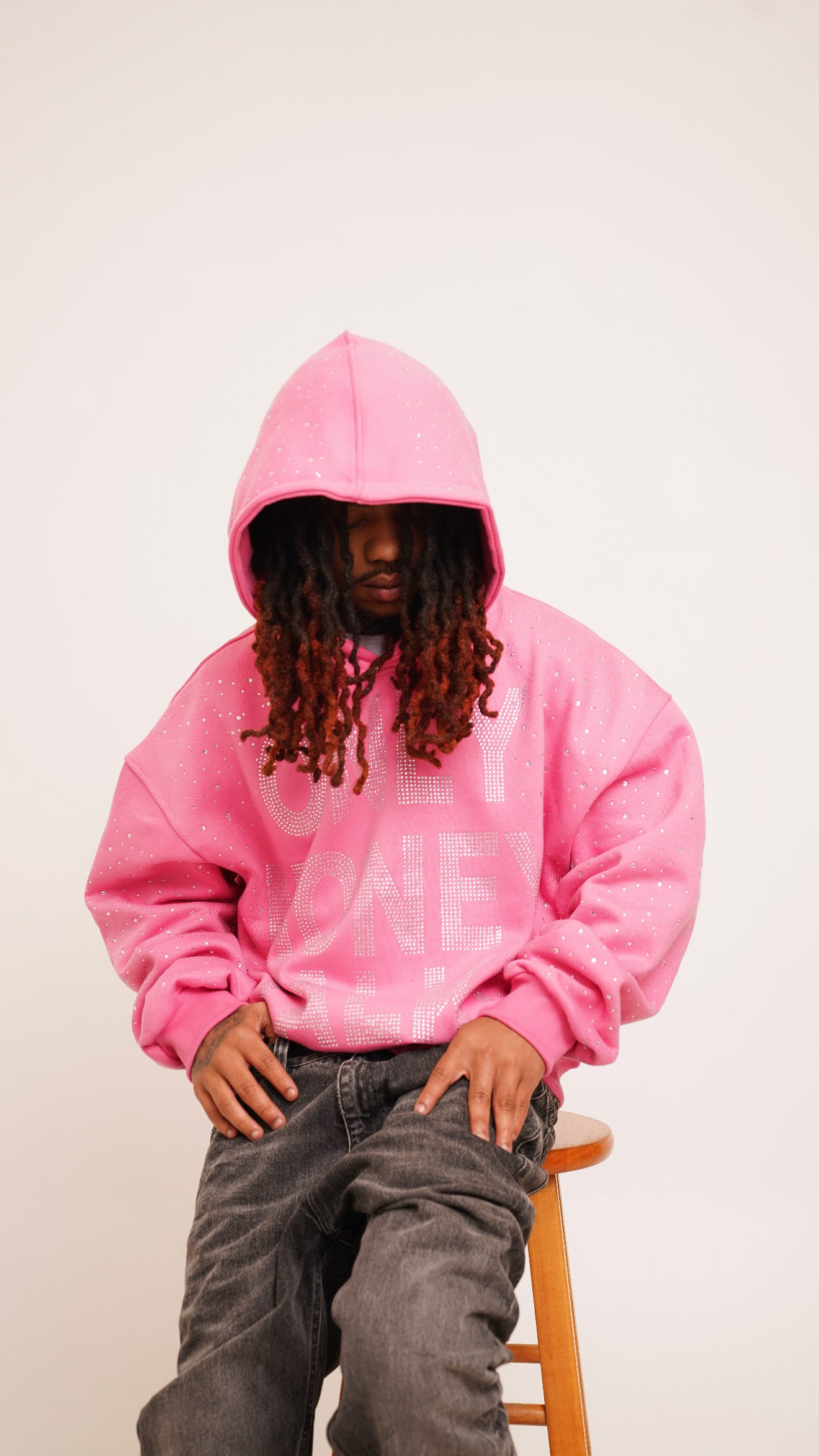 OnlyMoneyTalk “Pink” Pop Star Hoodie