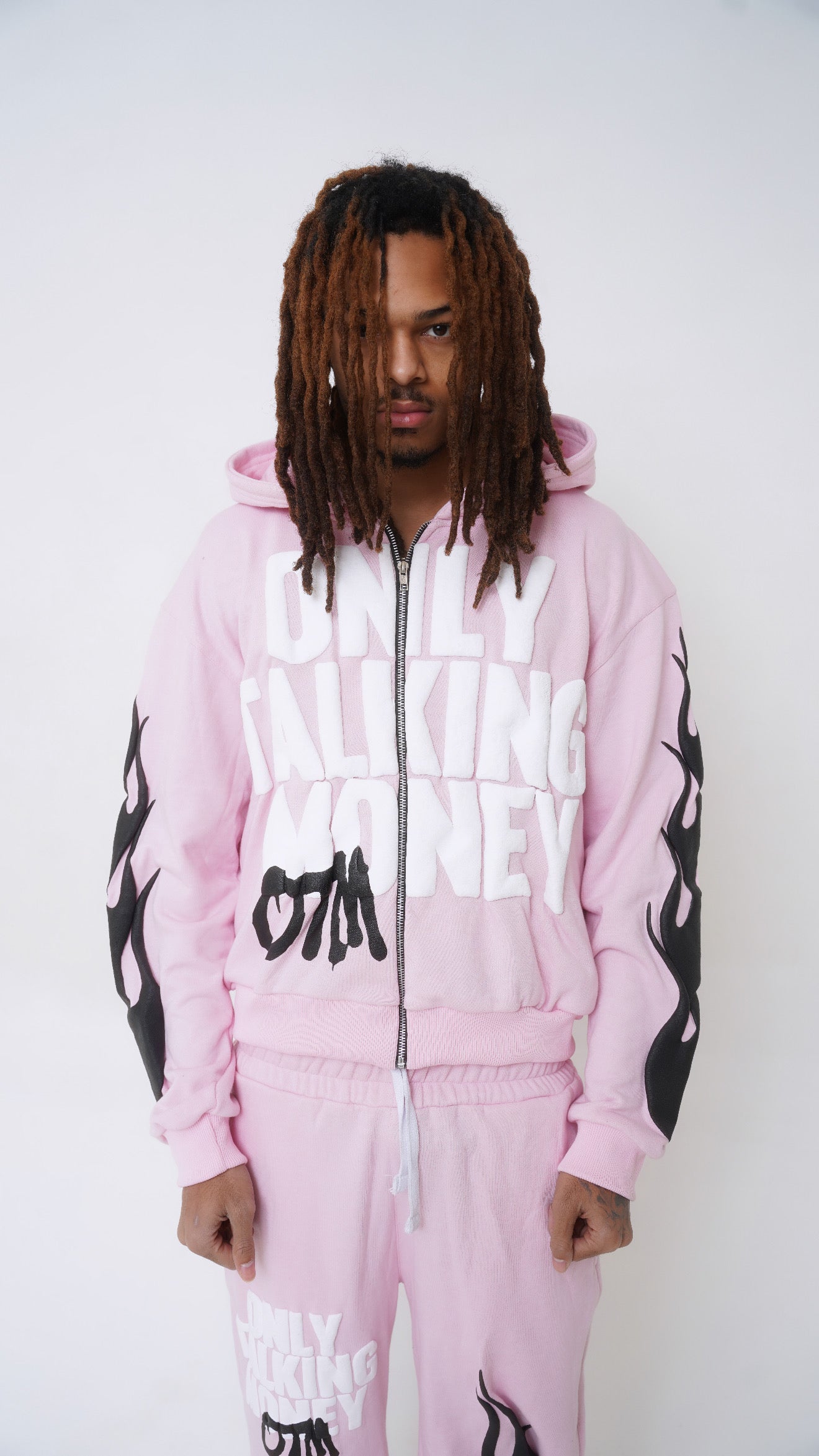 OnlyTalkingMoney V3 (Pink & Black)  Flame Jacket